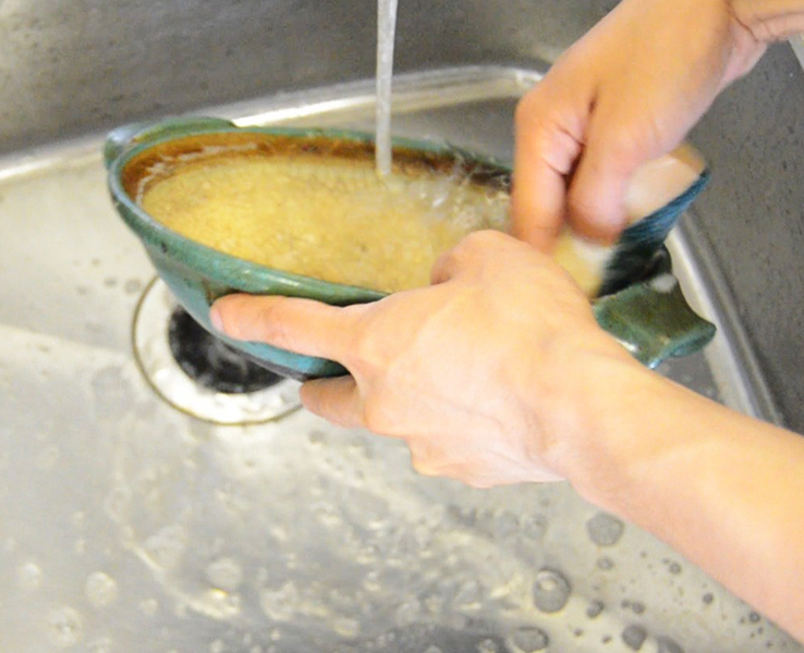 土鍋の洗い方2