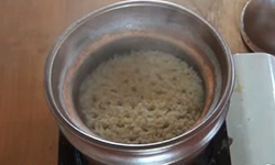 土鍋炊飯玄米の炊き方7