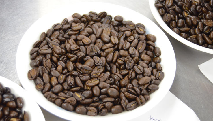 自分で焙煎したコーヒー豆